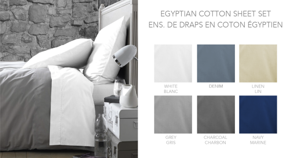 Adrien Lewis, Egyptian cotton sheet set