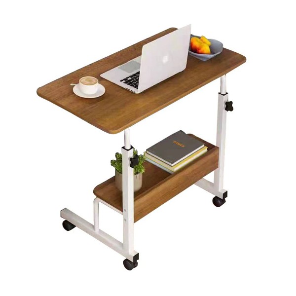 Table pour ordinateur portable réglable en hauteur avec tablette
