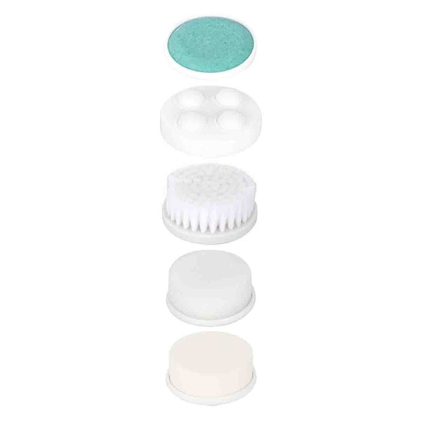 Pure Natural - Brosse à visage version batterie blanc/vert