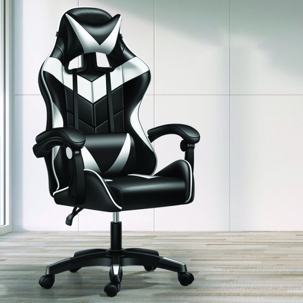 Chaise de bureau E-sport en simili cuir
