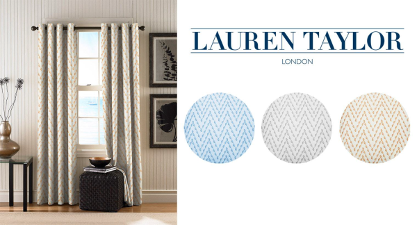 Lauren Taylor - Redding Faux Silk Grommet Panel