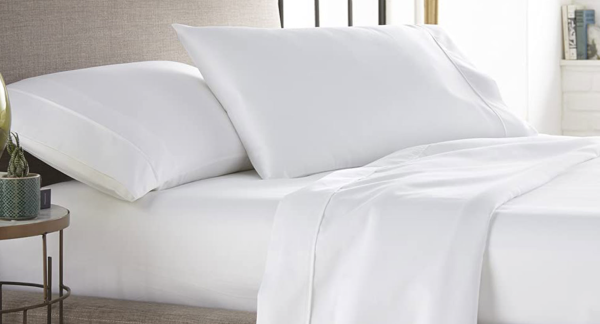 Drap plat en coton