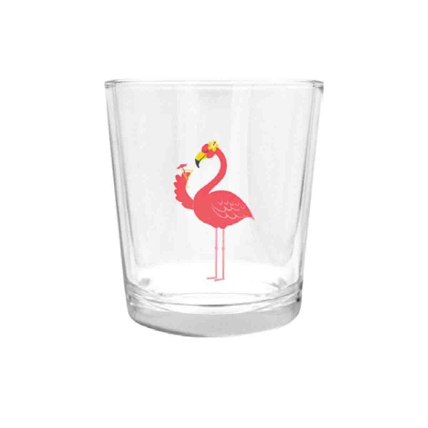Set/4 Flamingo Glasses