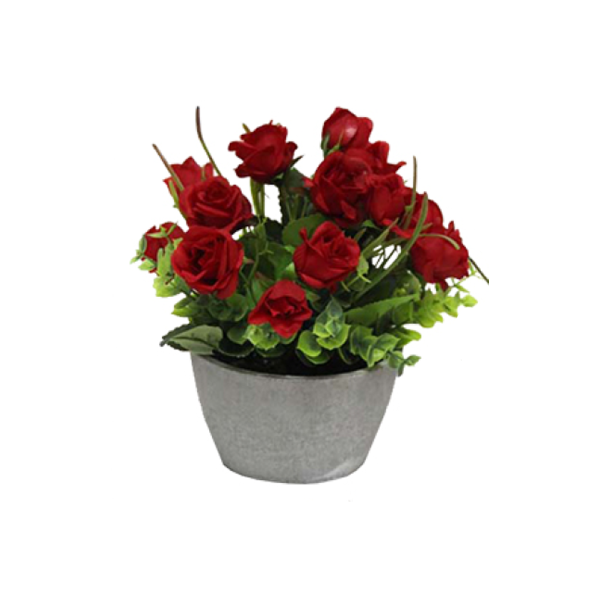 Fabric Flower Paper Pot 12*18