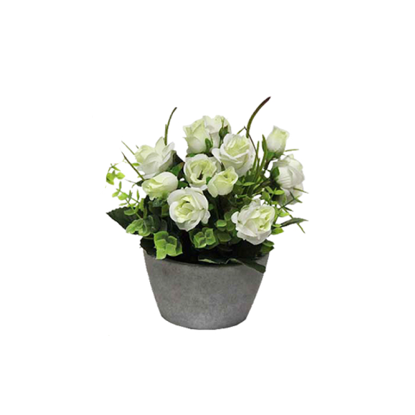 Fabric Flower Paper Pot 12*18