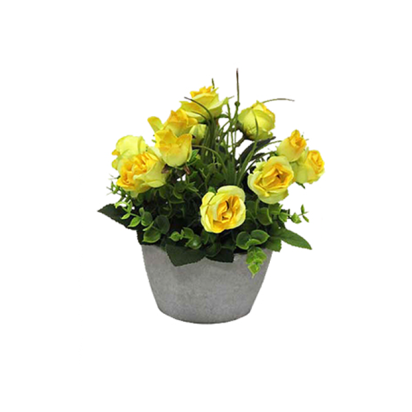 Fabric Flower Paper Pot 12*18