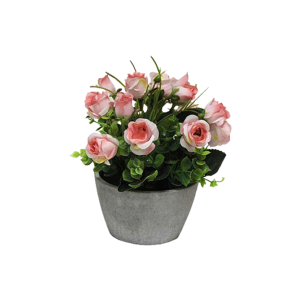 Fabric Flower Paper Pot 12*18