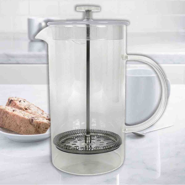 600 ML GLASS FRENCH PRESS STAINLESS STEE