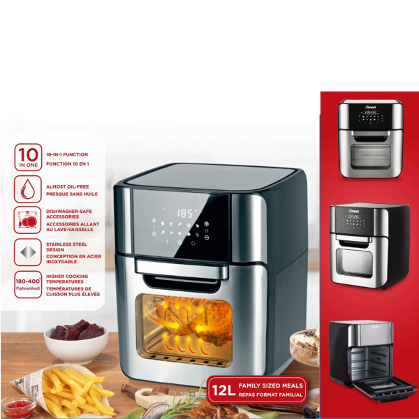 Four avec friteuse à air chaud | 12 L