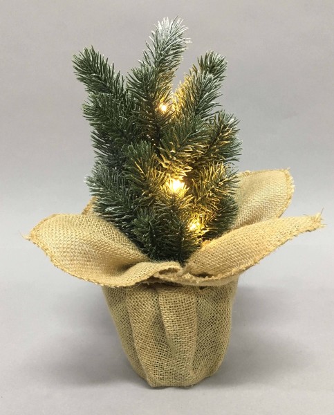 Mini sapin de Noël avec de la neige | 5 DEL 30 cm