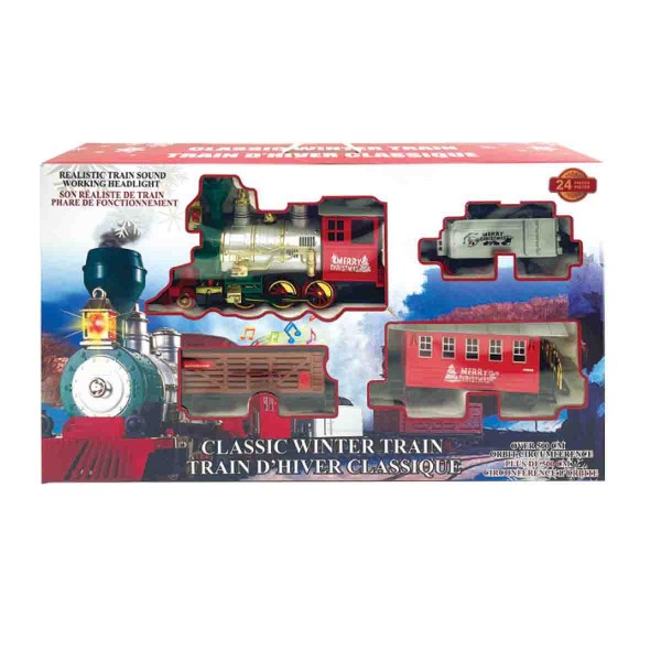 Train de Noël géant avec voie de 195