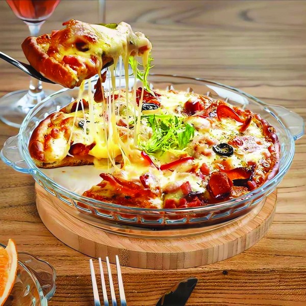 A La Cuisine- 9'' Round Borosilicate Glass Pie Plate