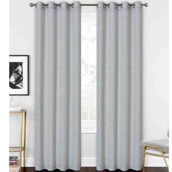 LAUREN TAYLOR - GRACE 2PK Gauze Faux Linen Grommet Panels