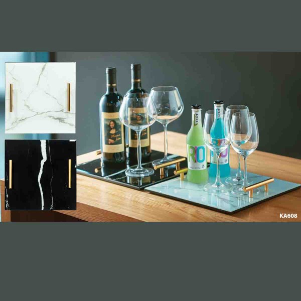 A LA CUISINE - Square Glass Tray