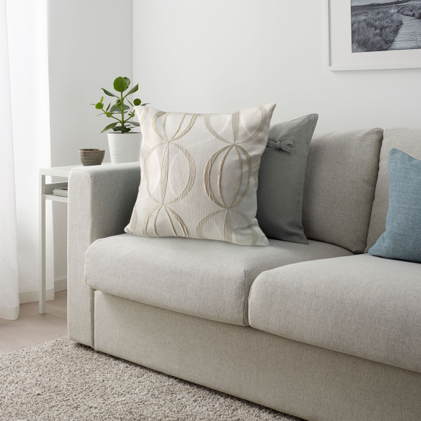 Cushion Taupe Palermo Jacquard