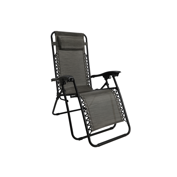 Chaise gravité zéro - Chaise longue d'extérieur pliante et inclinable avec appuie-tête