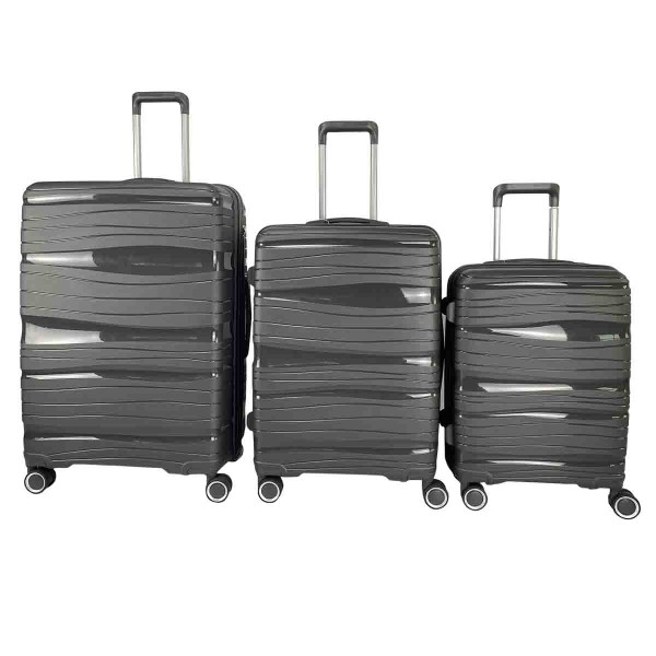 Voyage Quest - Bagage gris avec 4 roues silencieuses