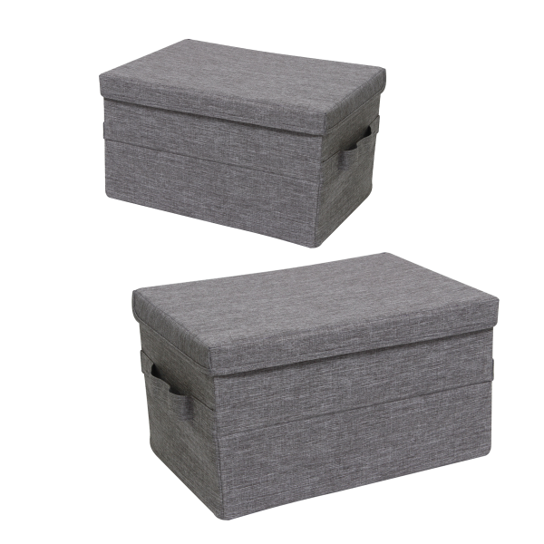 Storage Basket Fabric Grey