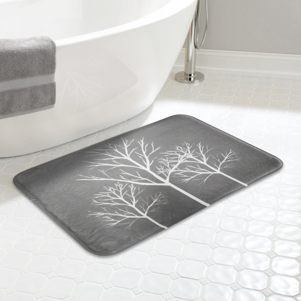 Tapis de bain en mousse à mémoire de forme Trees