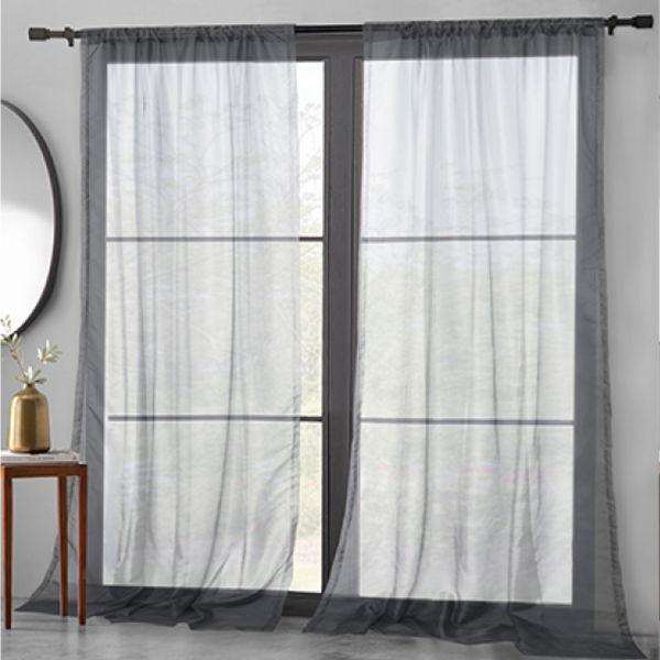 Basic Elegance - 2pk Sheer Pole Top Panel