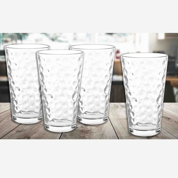 Set Of 4 Polka Dot Hi-ball Tumbler