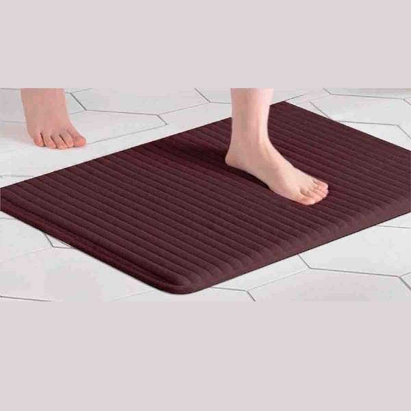 Ribbed Memory Foam Bath Mat