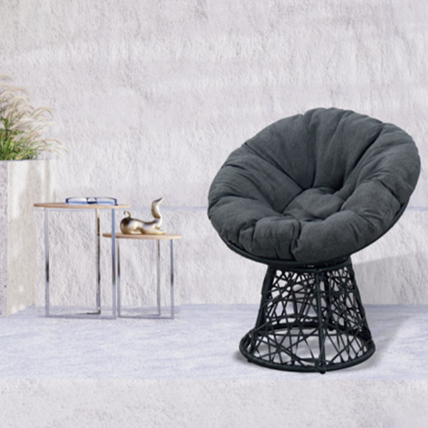 Sol Del Mare - Chaise lune d'extérieur gris foncé