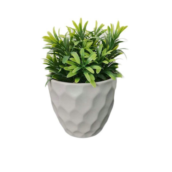 Artificial Pot In Hammered Grey Pot 11x11x20