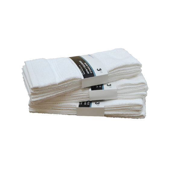 3pk White Hand Towel