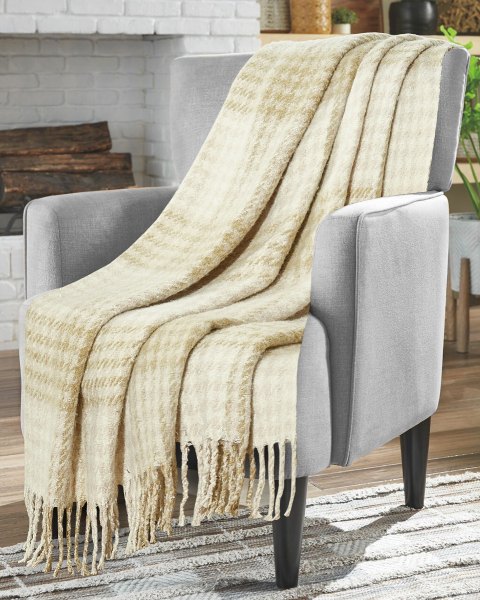 HARRY Faux Mohair Throw