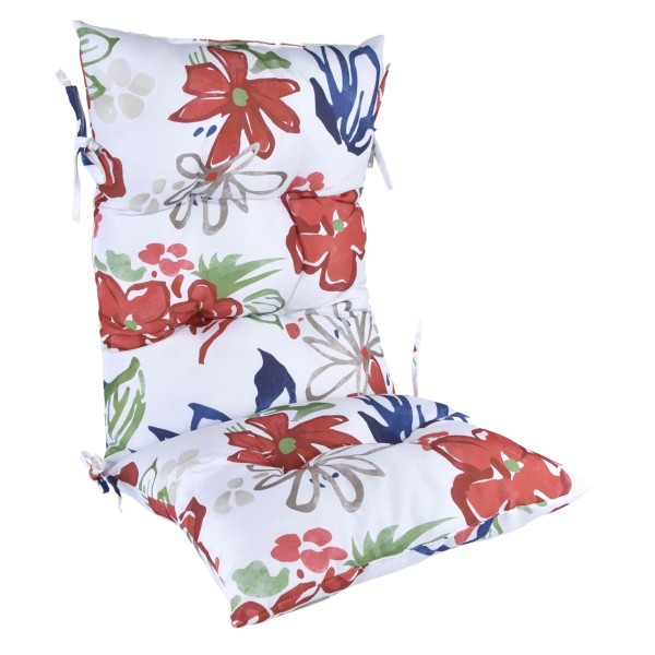 Margot - Coussin de chaise à dossier haut d'extérieur | imprimé