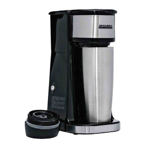 HOME EXCLUSIVES COFFEE MAKER & TRAVEL MUG SET