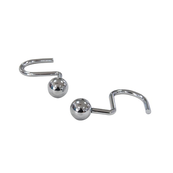 Curtain Hooks Pk Of 12 Square Metal