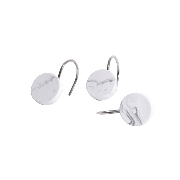 Elonar- Marble 12pcs Resin Hooks