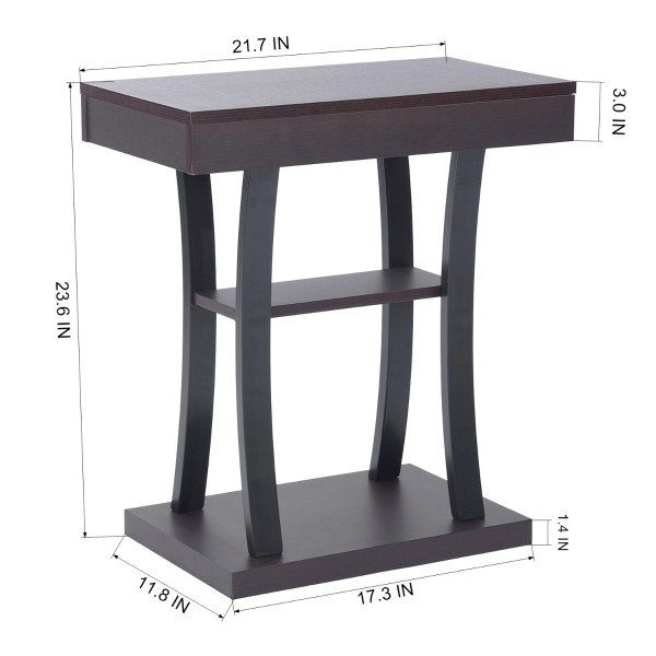 Table d'appoint Horsch Noyer