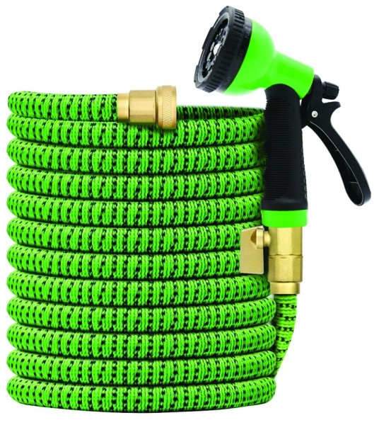 Tuyau d'arrosage extensible de 75 pieds avec pistolet d'arrosage 10 fonctions