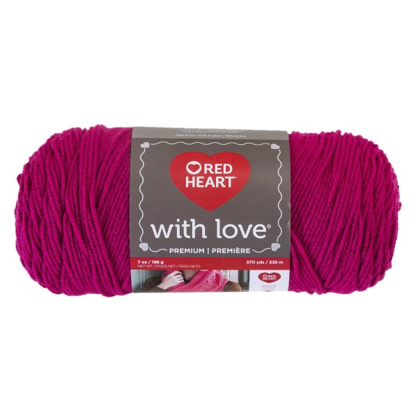 Red Heart With Love 198g Hot Pink
