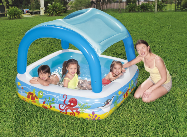 Bestway - Piscine gonflable avec pare-soleil