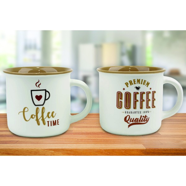 New Bone Mug 13oz Coffee Quality Asst Decals