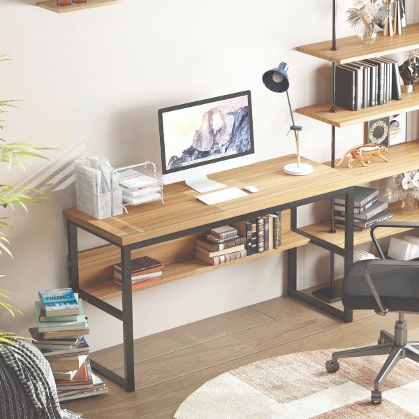 Coleshome Bureau avec étagère