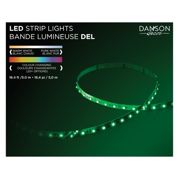 Color Changing LED Tape Light 16.4 ft