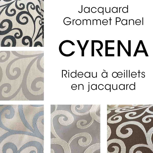 Lauren Taylor-Jacquard grommet panel