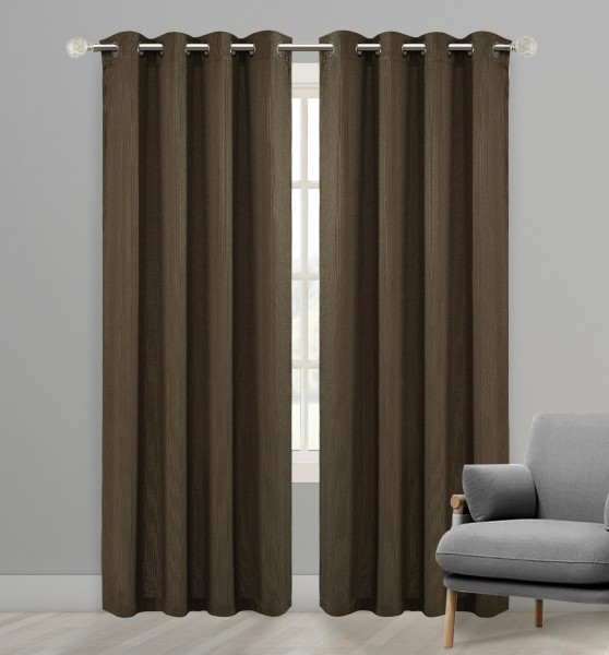 2pk Panels 52x84 Jacquard Waffle