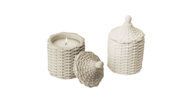 Bougie en pot de ciment