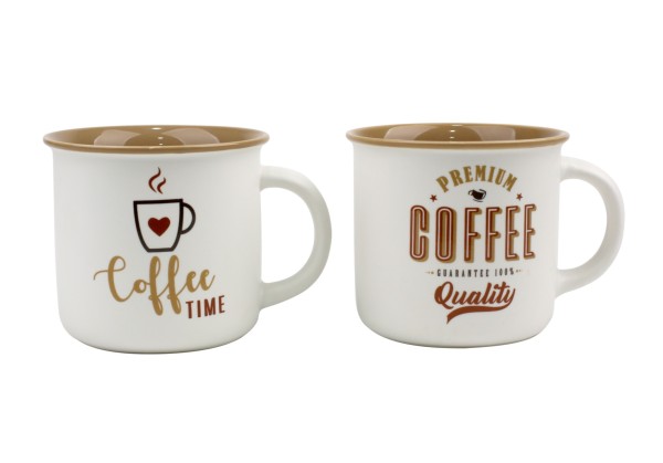 New Bone Mug 13oz Coffee Quality Asst Decals