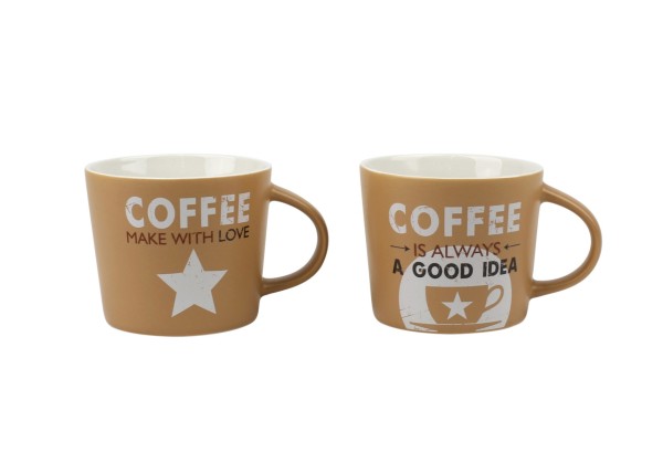 New Bone Mug 11oz Coffee Made With Love Asst Decals