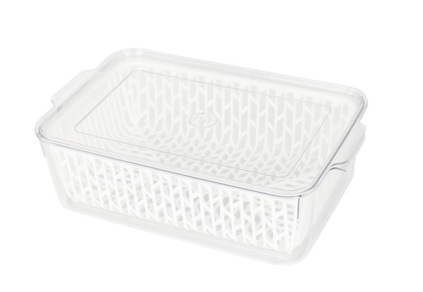 Fridge Storage Box With Colander 33.5*21.5*10cm