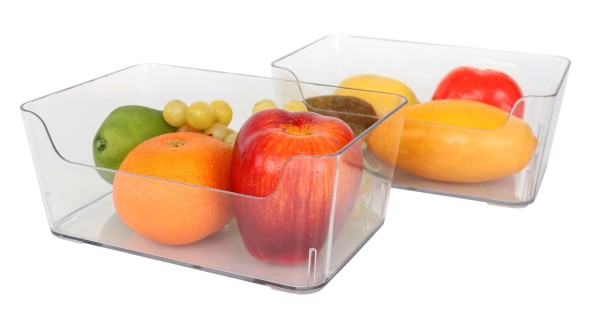 2Pcs Fridge Storage Bin Set