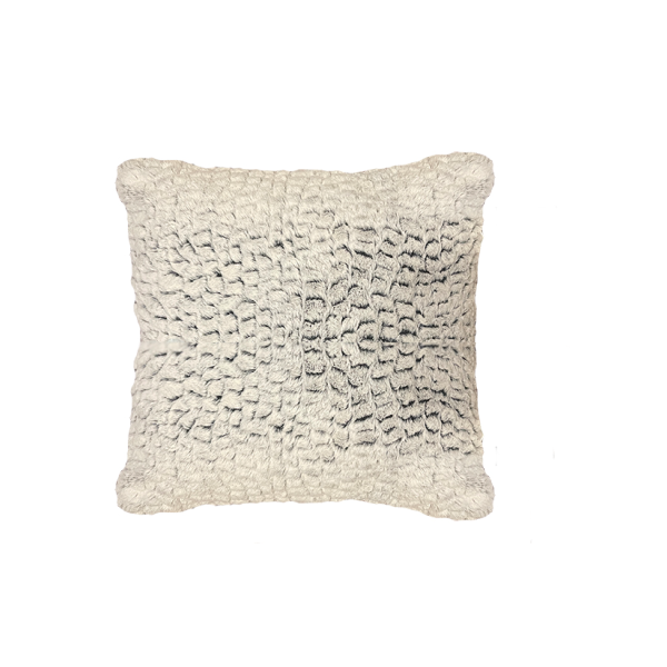 Karl - Cushion 20x20 Black PV Fleece/Sherpa
