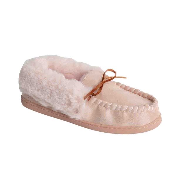 Ladies Fur Loafers Slipper